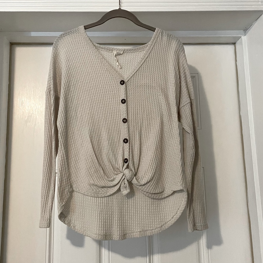 Waffle Knit Sweater